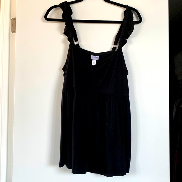 Torrid Black Tank - Super Soft Cinched Front - Picture 5 of 8